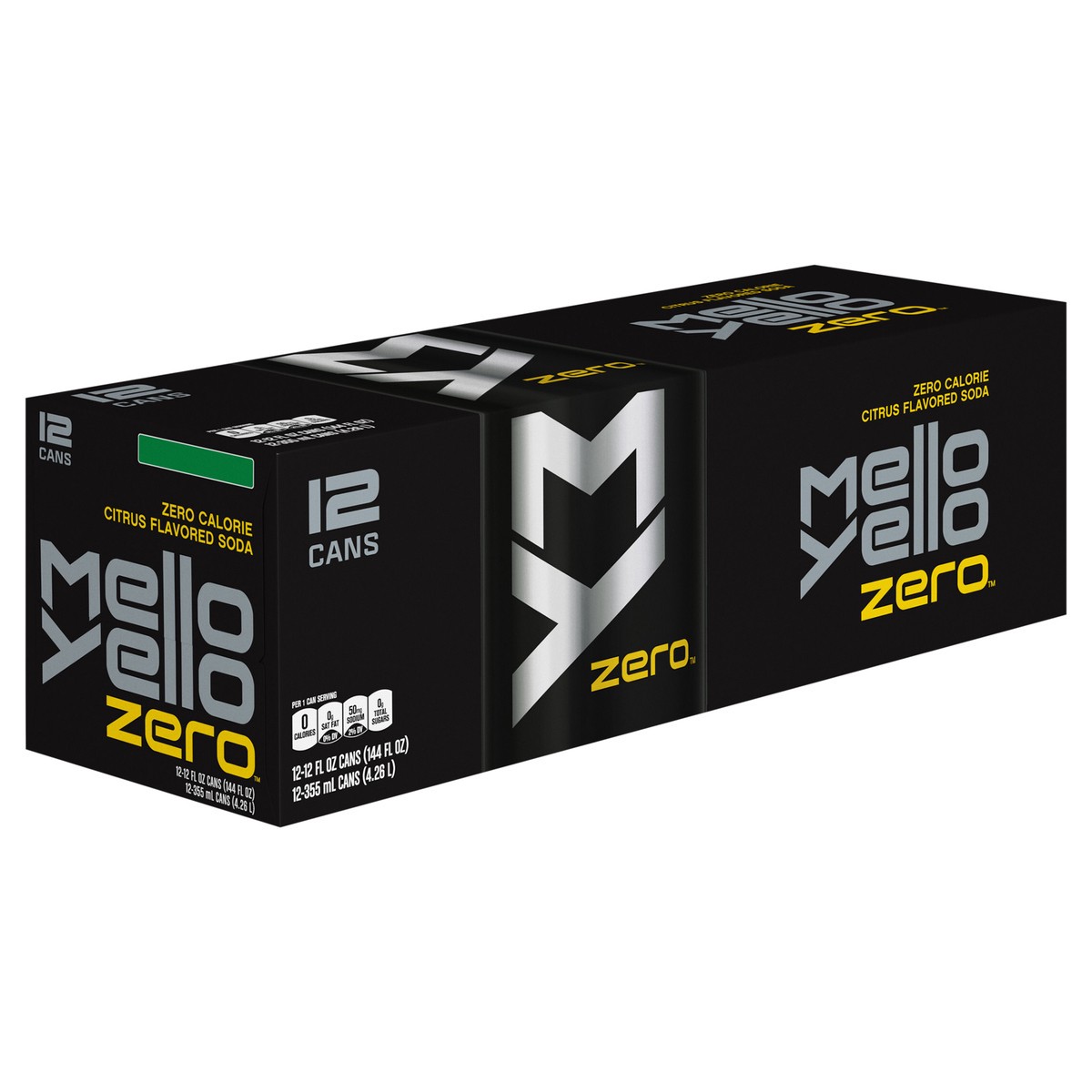 slide 5 of 13, Mello Yello Zero Fridge Pack Cans, 12 fl oz, 12 Pack, 12 ct