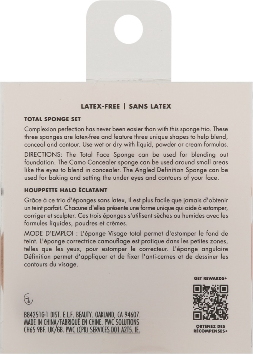 slide 4 of 9, e.l.f. Total Sponge Set, 1 ct