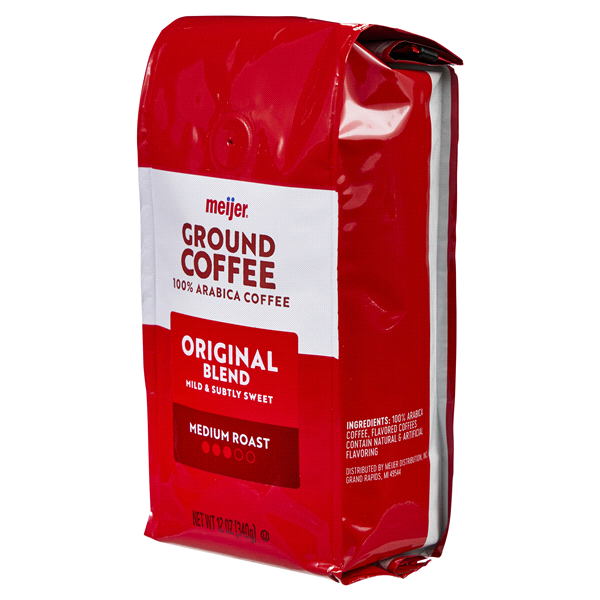 slide 4 of 29, Meijer Original Blend Ground Coffee, 12 oz