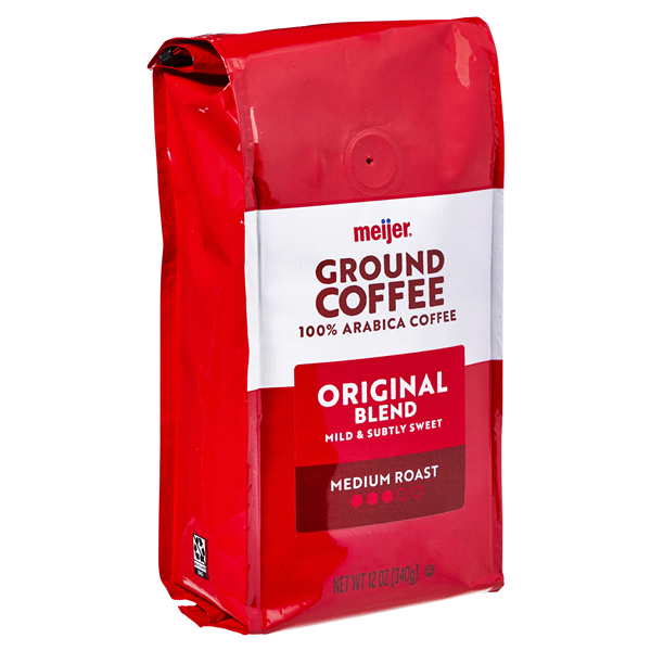 slide 8 of 29, Meijer Original Blend Ground Coffee, 12 oz