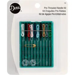 Dritz Hand Needles, Pre-Threaded Needle Kit