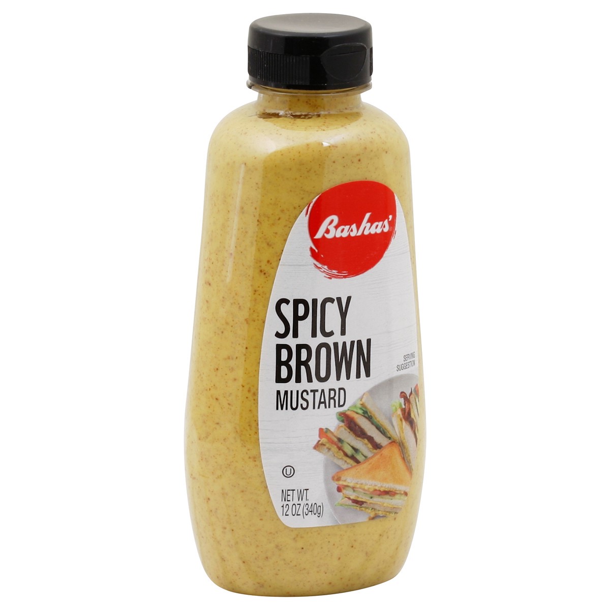 slide 9 of 13, Bashas Spicy Brown Mustard, 12 oz