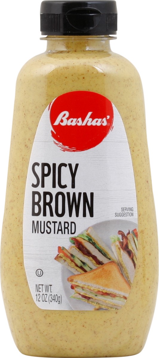 slide 6 of 13, Bashas Spicy Brown Mustard, 12 oz