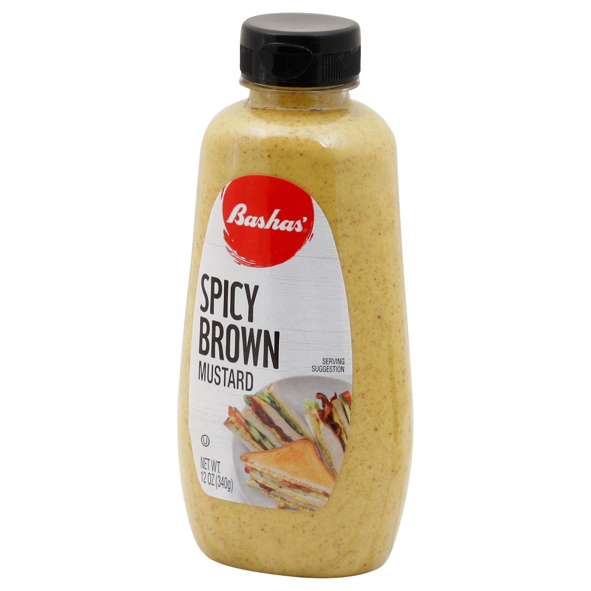 slide 8 of 13, Bashas Spicy Brown Mustard, 12 oz