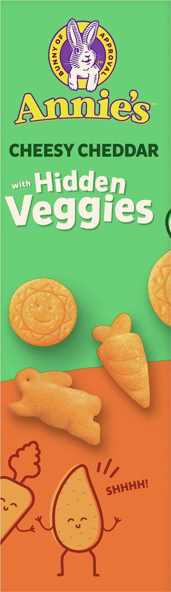 slide 9 of 9, Annie's Cheesy Cheddar Crackers With Organic Hidden Veggies, 7.5 oz, 7.5 oz