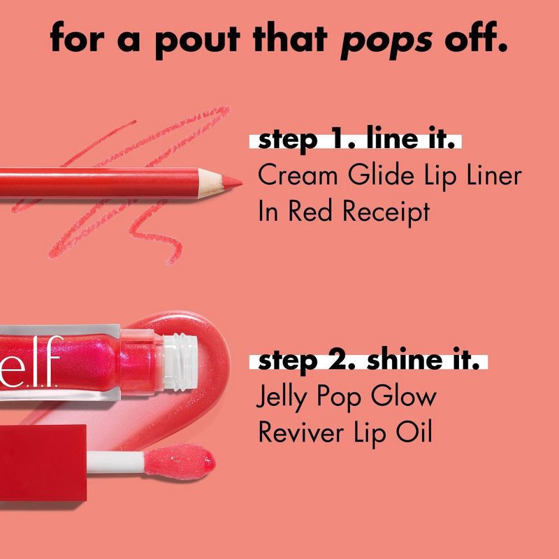 slide 6 of 13, E.l.f. Glow Reviver Lip Oil, Jam Session, 0.25 oz