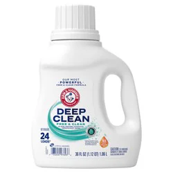 Arm & Hammer Deep Clean Free & Clear Liquid Laundry Detergent