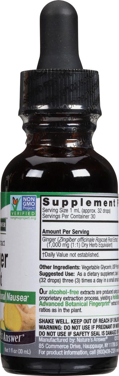 slide 8 of 9, Nature's Answer 1000 mg Fluid Extract Ginger Root 1 fl oz, 1 fl oz