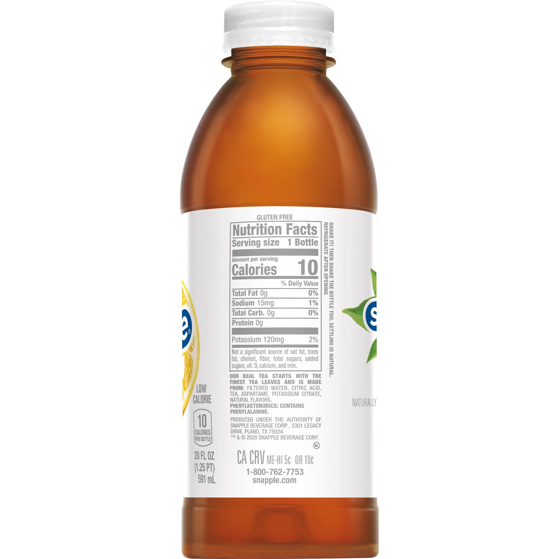 slide 3 of 3, Snapple Lemon Tea- 20 fl oz, 20 fl oz