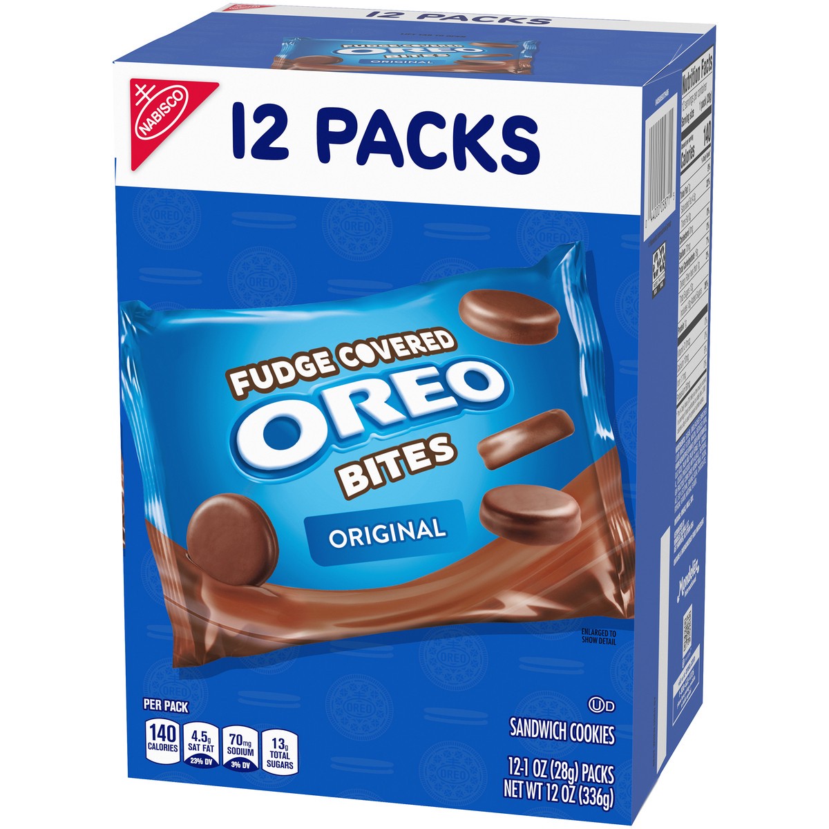 slide 9 of 9, Oreo Thins Bites Fudge Dipped Original Sandwich Cookies, 12 oz