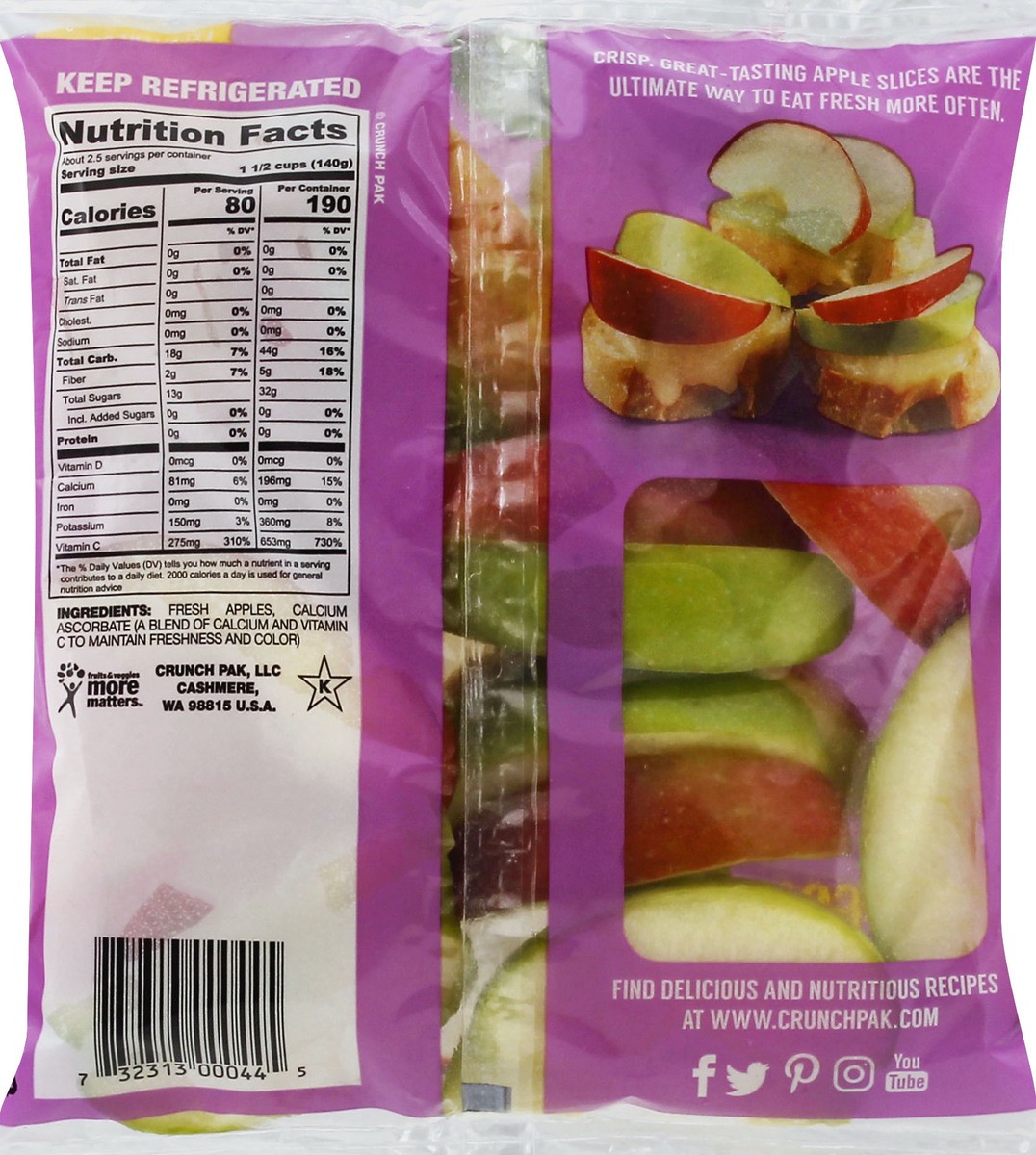 slide 9 of 10, Crunch Pak Mixed Sweet Tart Sliced Apples, 12 oz