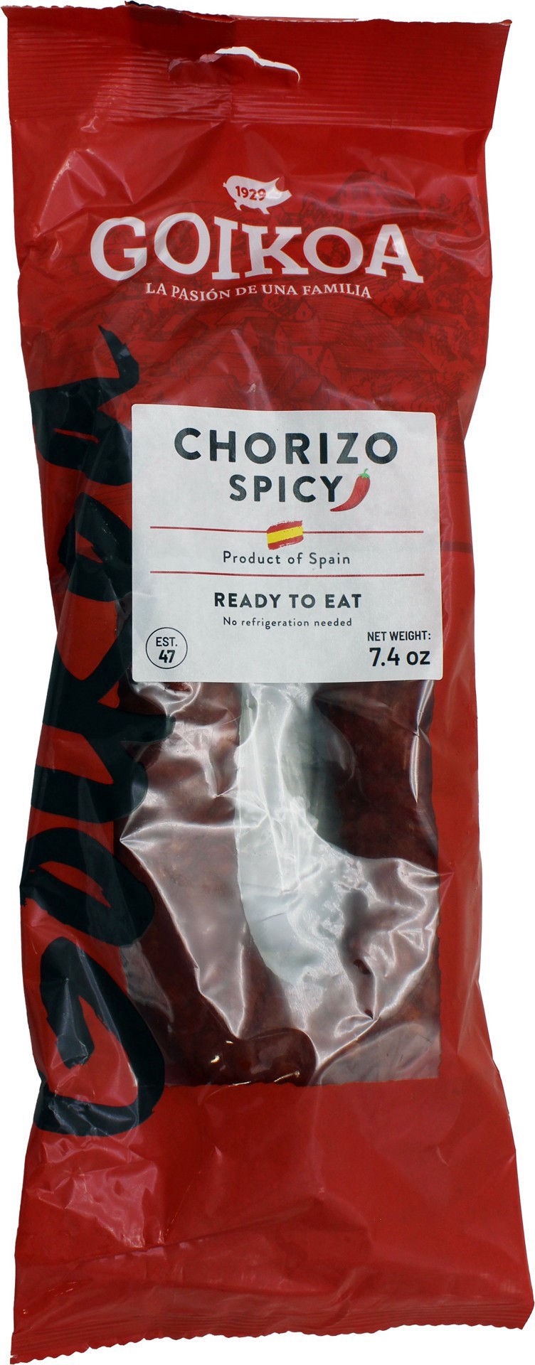 slide 1 of 1, Goikoa Goika, Chorizo Spicy Sarta, 7.4 Oz, 7.4 oz