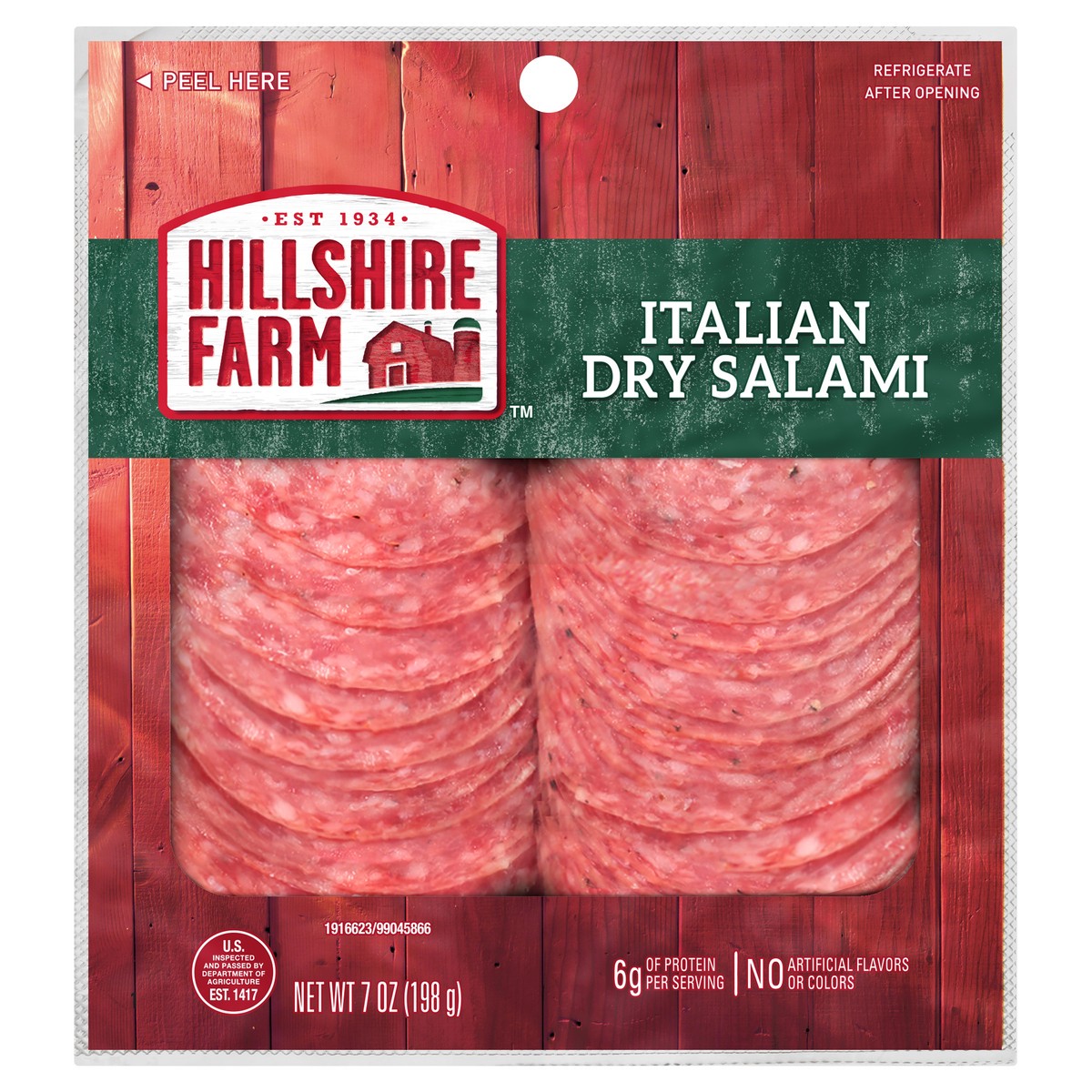 slide 1 of 9, Hillshire Farm Deli Lunch Meat, Italian Dry Salami, 7 oz, 7 oz