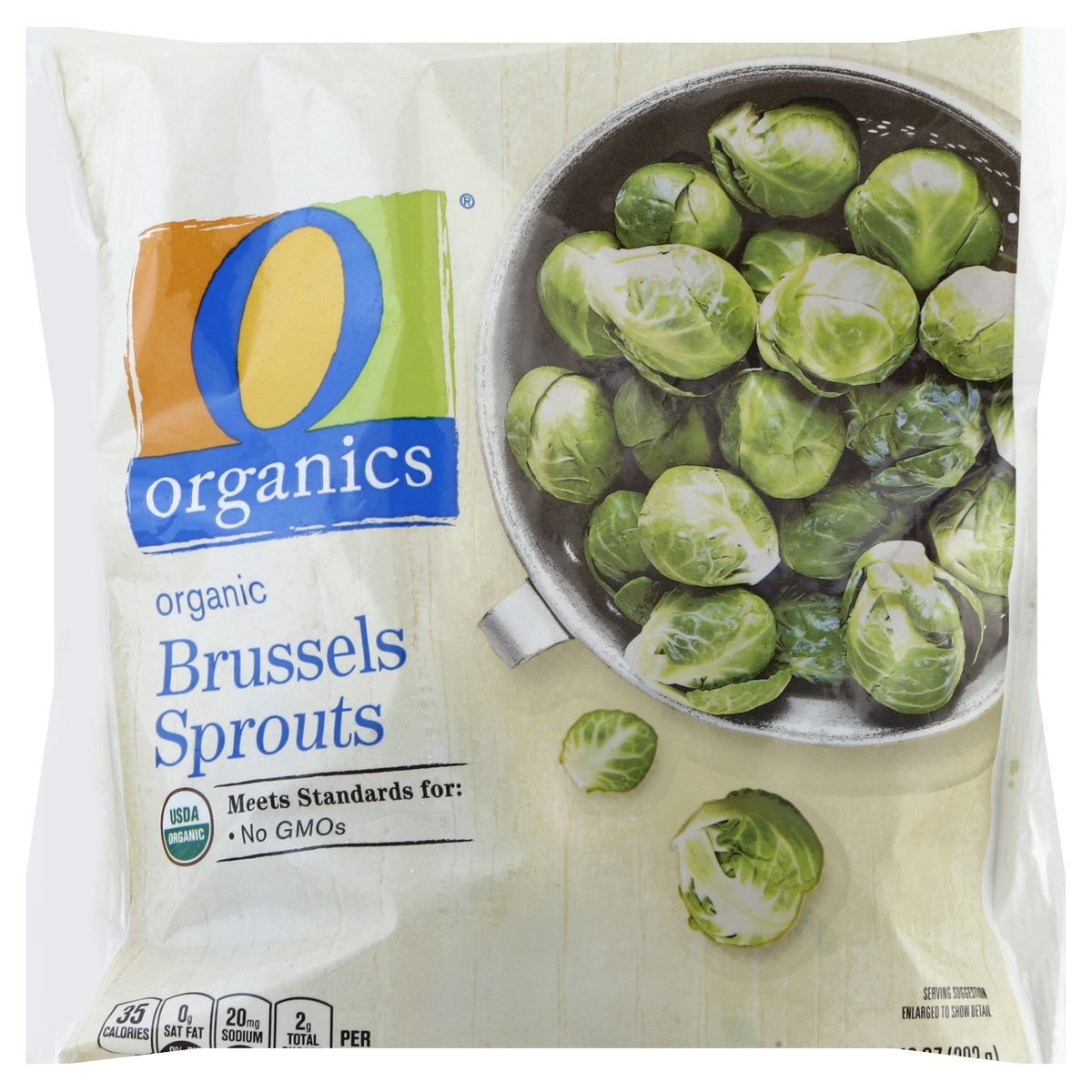 slide 1 of 5, O Organics Organic Brussels Sprouts, 10 oz
