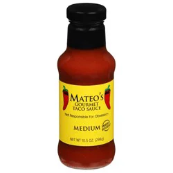 Mateo's Medium Gourmet Taco Sauce 10.5 oz