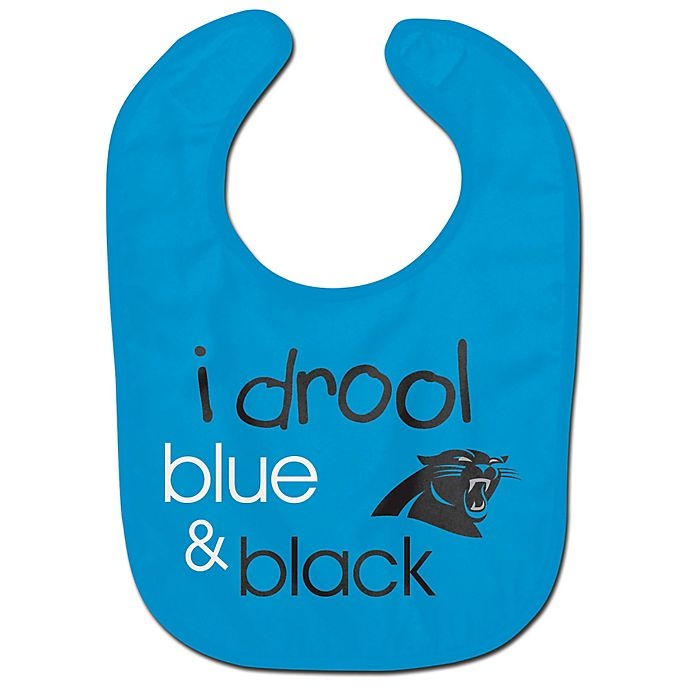 slide 1 of 1, NFL Carolina Panthers I Drool Blue & Black'' Bib'', 1 ct