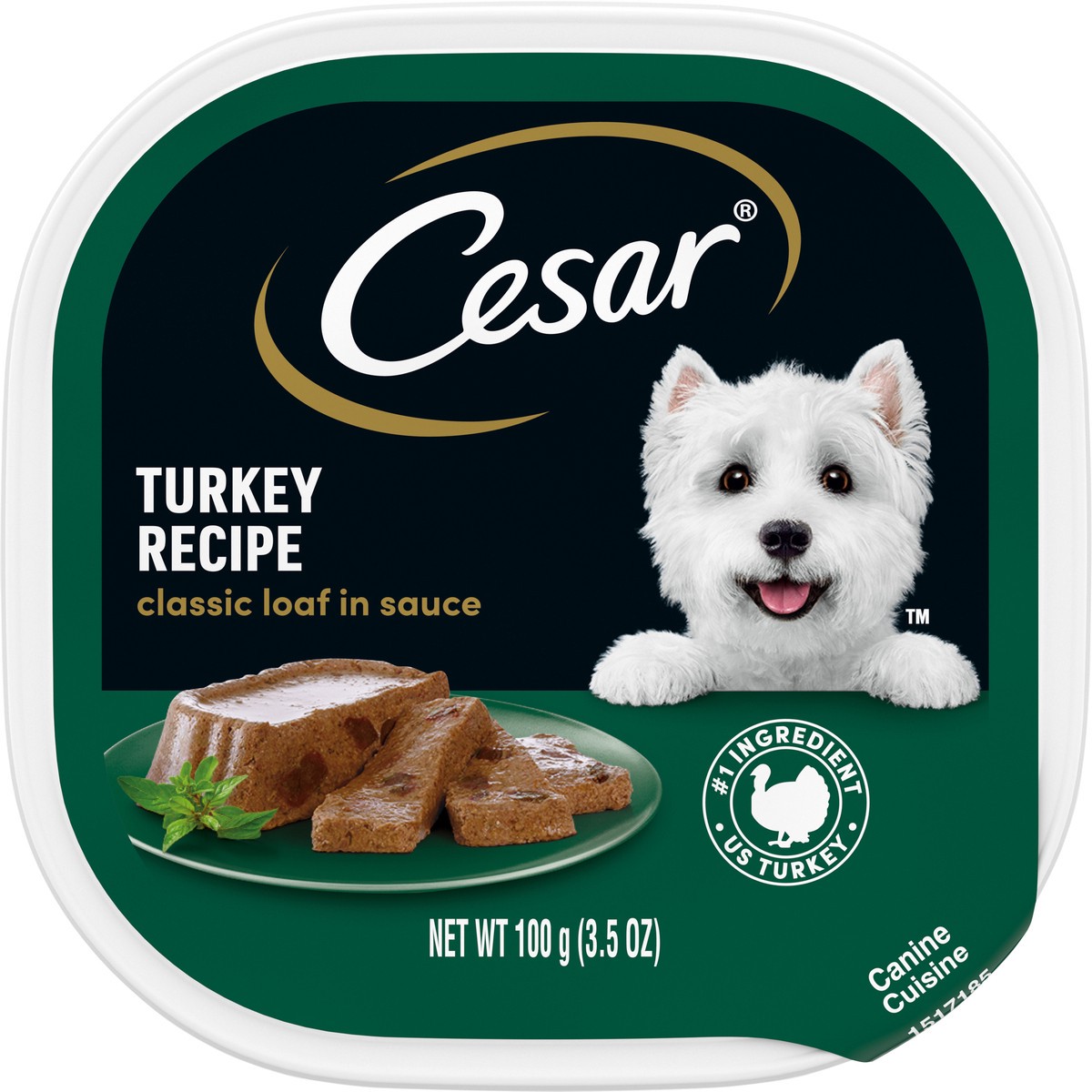 slide 6 of 9, Cesar Turkey Recipe Canine Cuisine 3.5 oz, 3.5 oz