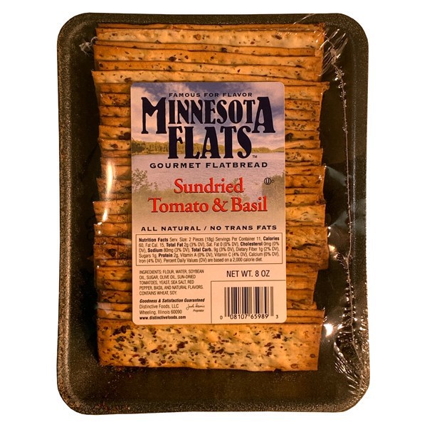slide 1 of 1, Minnesota Flats Tomato Basil Flatbread, 8 oz