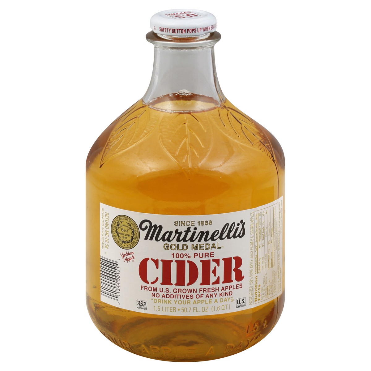 slide 2 of 4, Martinelli's Martinelli Apple Cider 100% - 1.5 liter, 1.5 liter