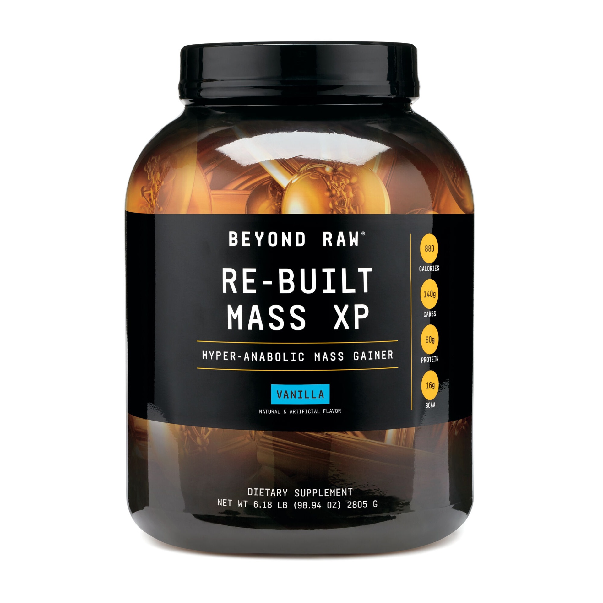 slide 1 of 1, Beyond Raw Re-Built Mass XP - Vanilla, 6 lb