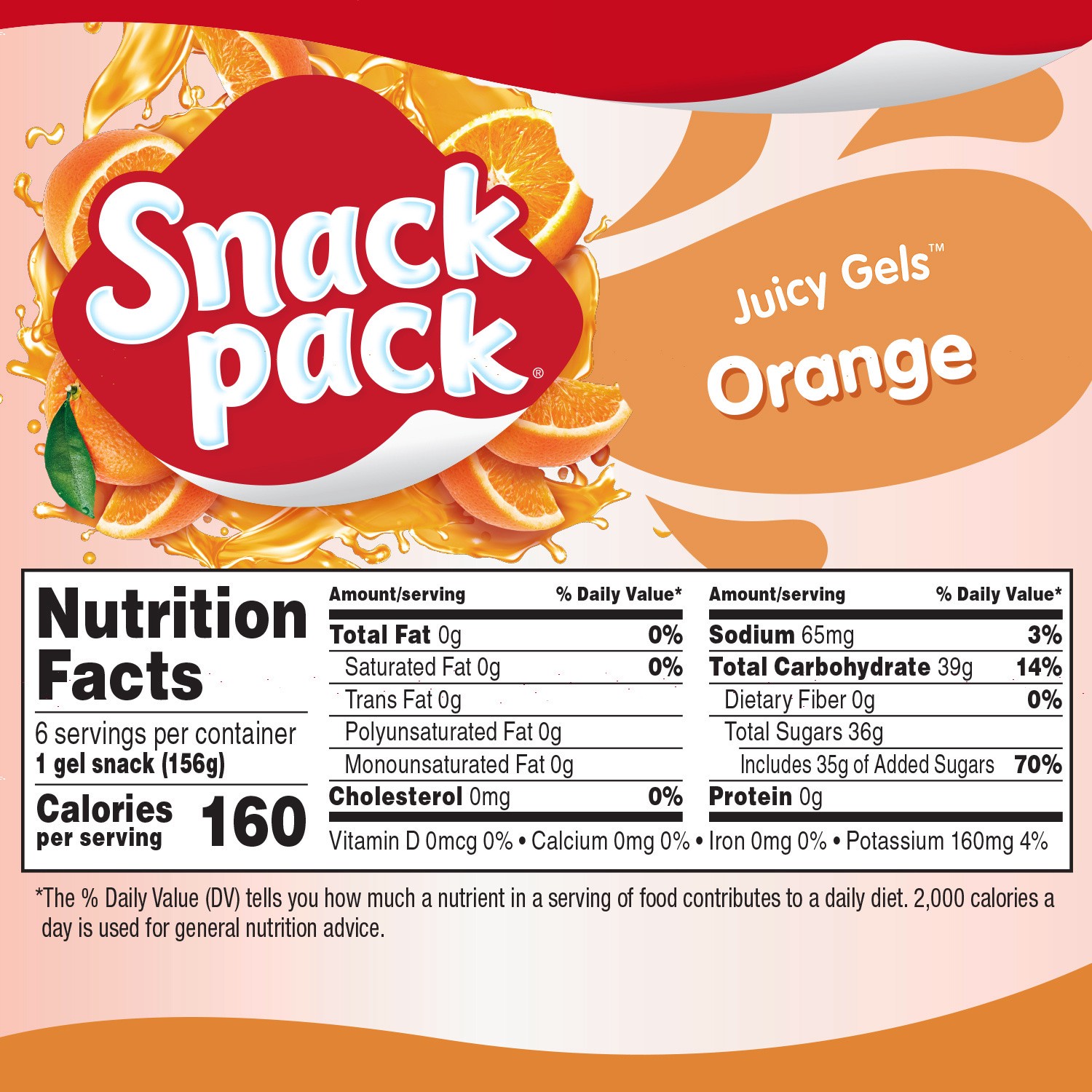 slide 2 of 5, Snack Pack Juicy Gels 6 ea, 6 ct; 5.5 oz