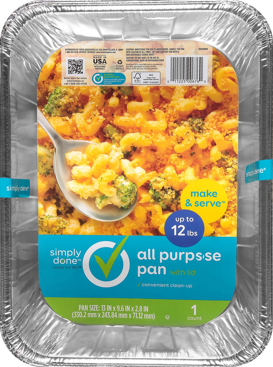 slide 7 of 13, Simply Done All Purpose Pan with Lid 1 ea, 1 ct