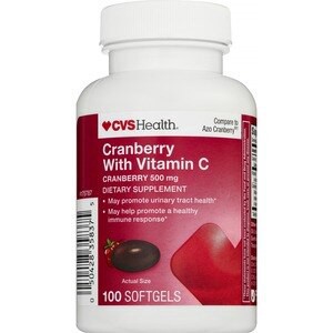 slide 1 of 1, CVS Health Cranberry With Vitamin C, 500 Mg, 100Ct, 1 ct