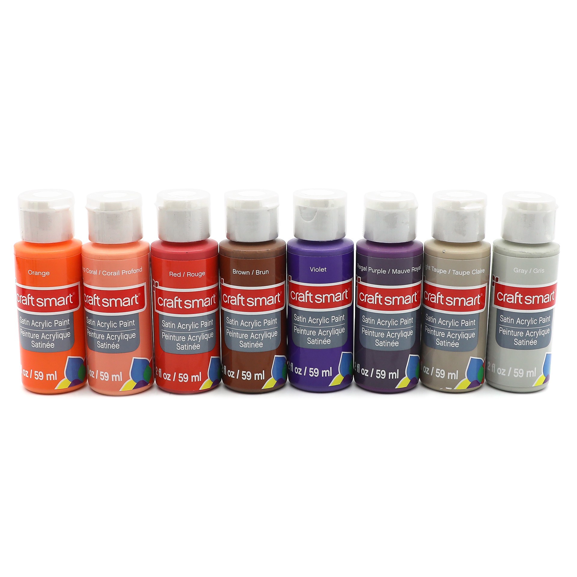 slide 4 of 6, Satin Classic Acrylic Paint Set By Craft Smart, 2 fl oz