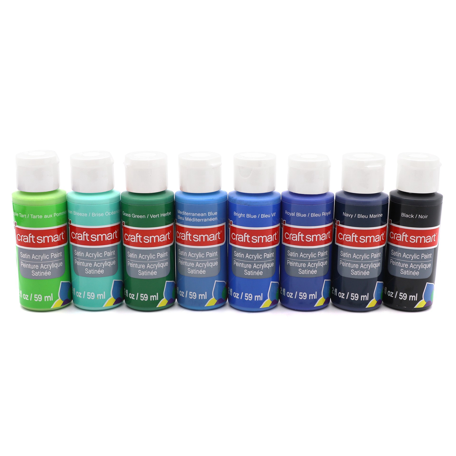 slide 3 of 6, Satin Classic Acrylic Paint Set By Craft Smart, 2 fl oz