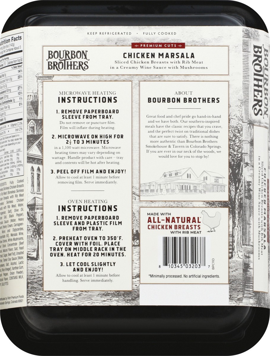 slide 5 of 9, Bourbon Brothers Premium Cuts Chicken Marsala 14 oz, 14 oz