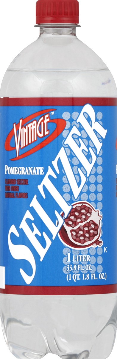 slide 3 of 4, Vintage Seltzer - Pomegranate, 33.8 fl oz