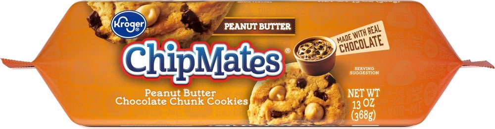 slide 2 of 2, Kroger Chipmates Peanut Butter Chunky Chocolate Chip Cookies, 13 oz