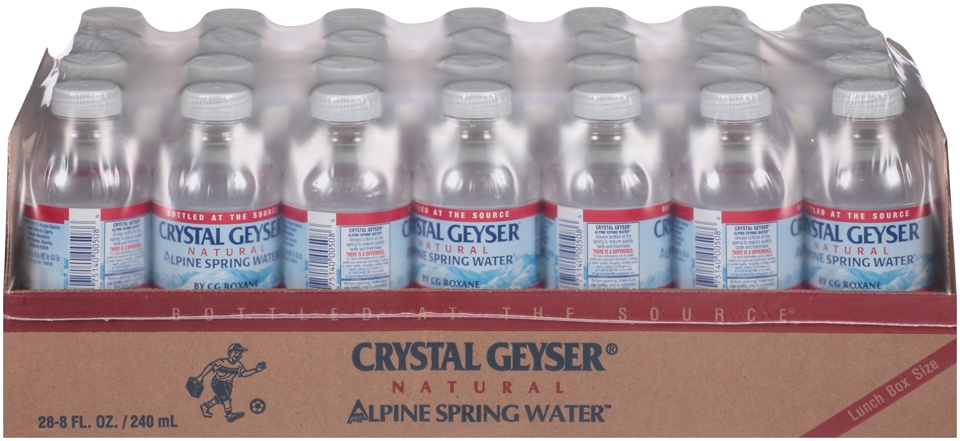 slide 1 of 6, Crystal Geyser Spring Water, 28 ct