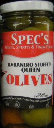 slide 1 of 1, Specs Habanero Olives, 5 oz