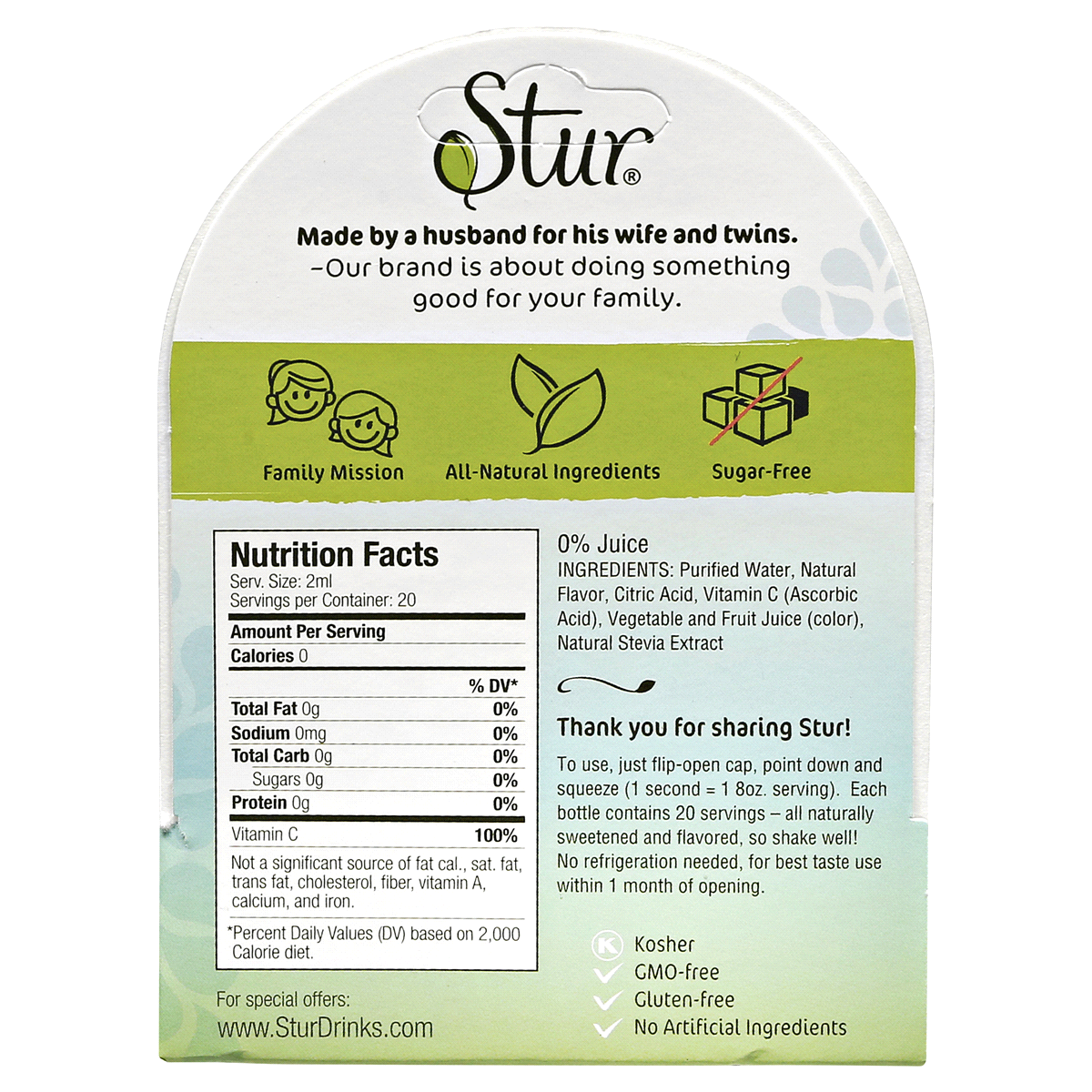 slide 2 of 2, Stur Liquid Water Enhancer Purely Pomegranate Cranberry - 1.42 fl oz, 1.42 fl oz