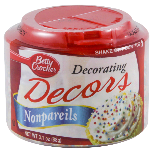 slide 1 of 1, Betty Crocker Nonpareils Decor Shakers, 3 oz