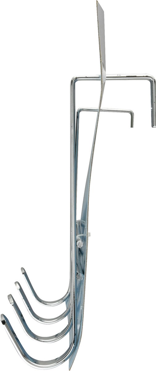 slide 2 of 9, Whitmor R&R Over the Door Hooks Chrome, 1 ct