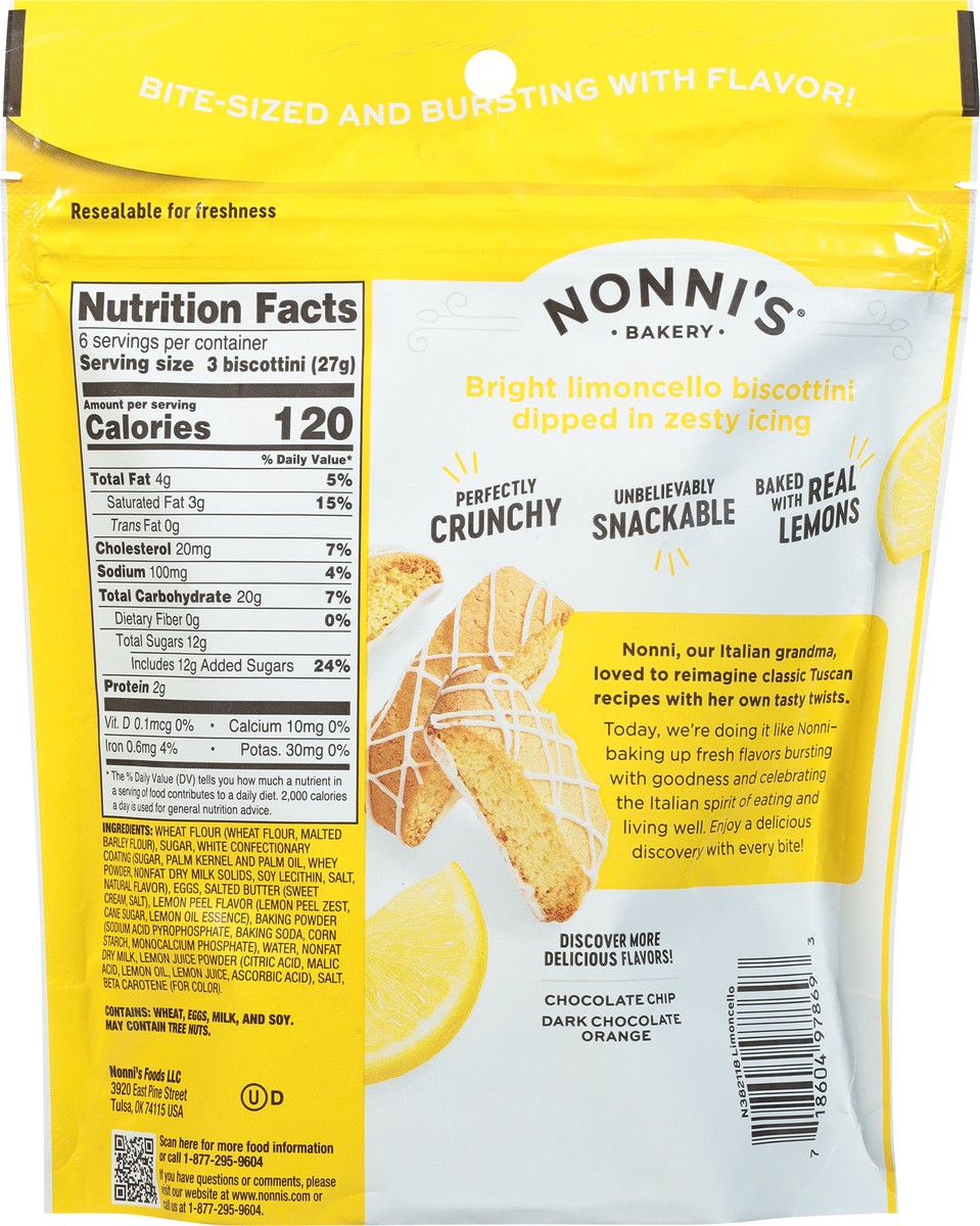 slide 5 of 9, Nonni's Biscottini Limoncello Bites 4.8 oz, 4.8 oz