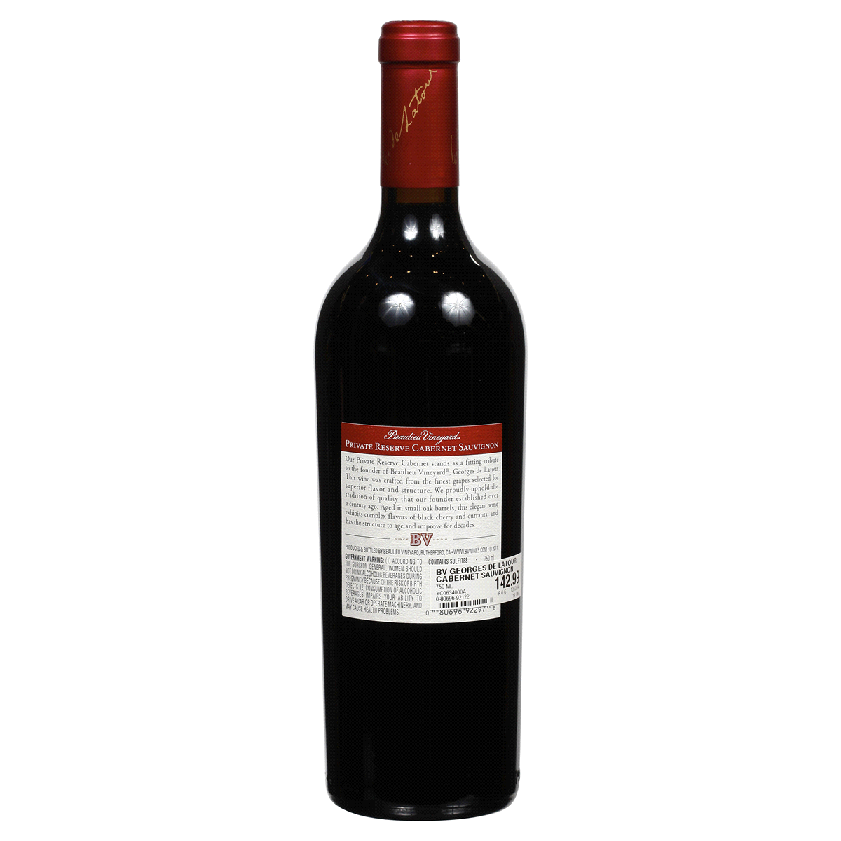 slide 4 of 5, BV Geroges De Latour Private Reserve Cabernet Sauvignon Rutherford Wine, 750 ml