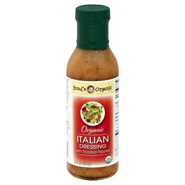 slide 1 of 2, Brad's Organic Italian with Roasted Peppers Dressing, 12 oz