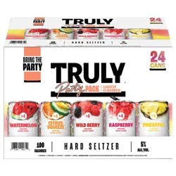 TRULY Hard Seltzer Originals Variety Pack, Spiked & Sparkling Water (12 fl. oz. Can, 24pk.)