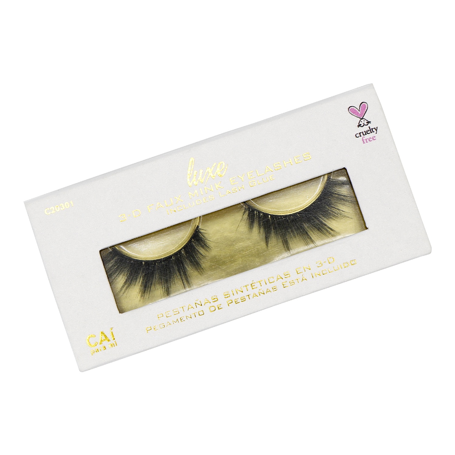 slide 1 of 3, CAI Para Mi 3D Faux Mink Eyelashes, Luxe, 1 ct