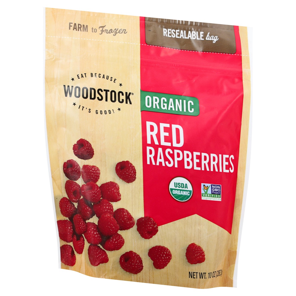 slide 4 of 9, Woodstock Organic Red Raspberries 10 oz, 10 oz