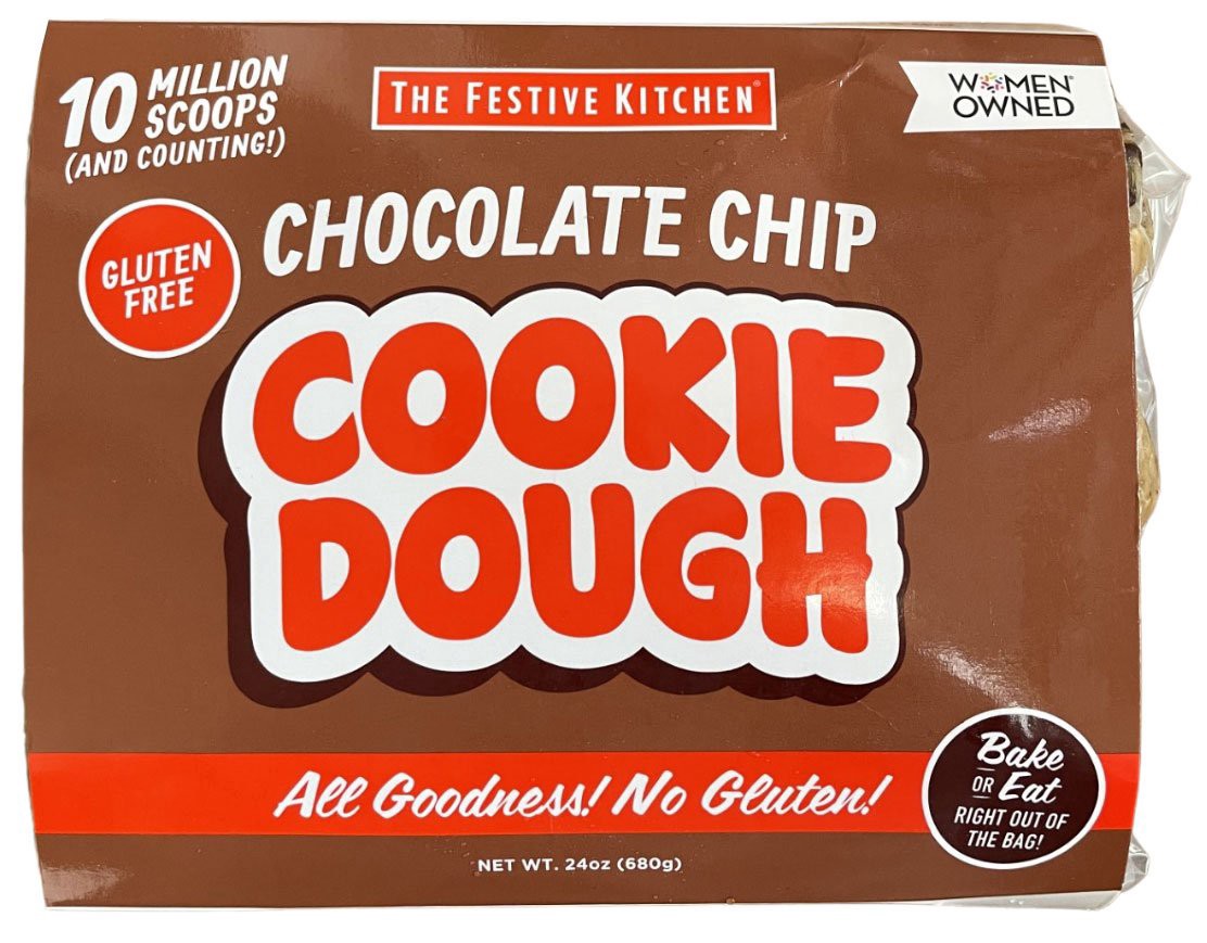 slide 1 of 1, Festive Kitchen Gluten Free Chocolate Chip Cookie Dough, 24 oz