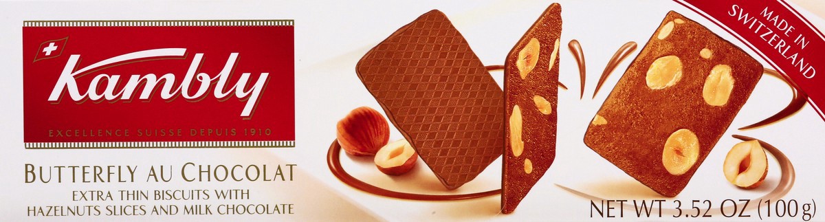 slide 3 of 13, Kambly Butterfly Au Chocolat 3.52 oz, 