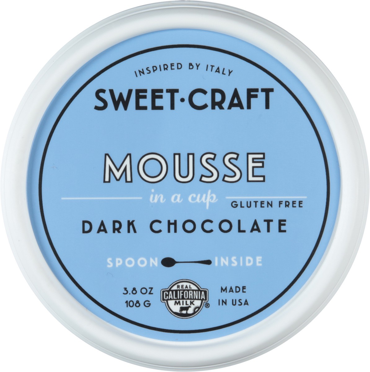 slide 2 of 14, Sweet Craft Dolceria Gluten Free Dark Chocolate Mousse in a Cup 3.8 oz, 3.8 oz