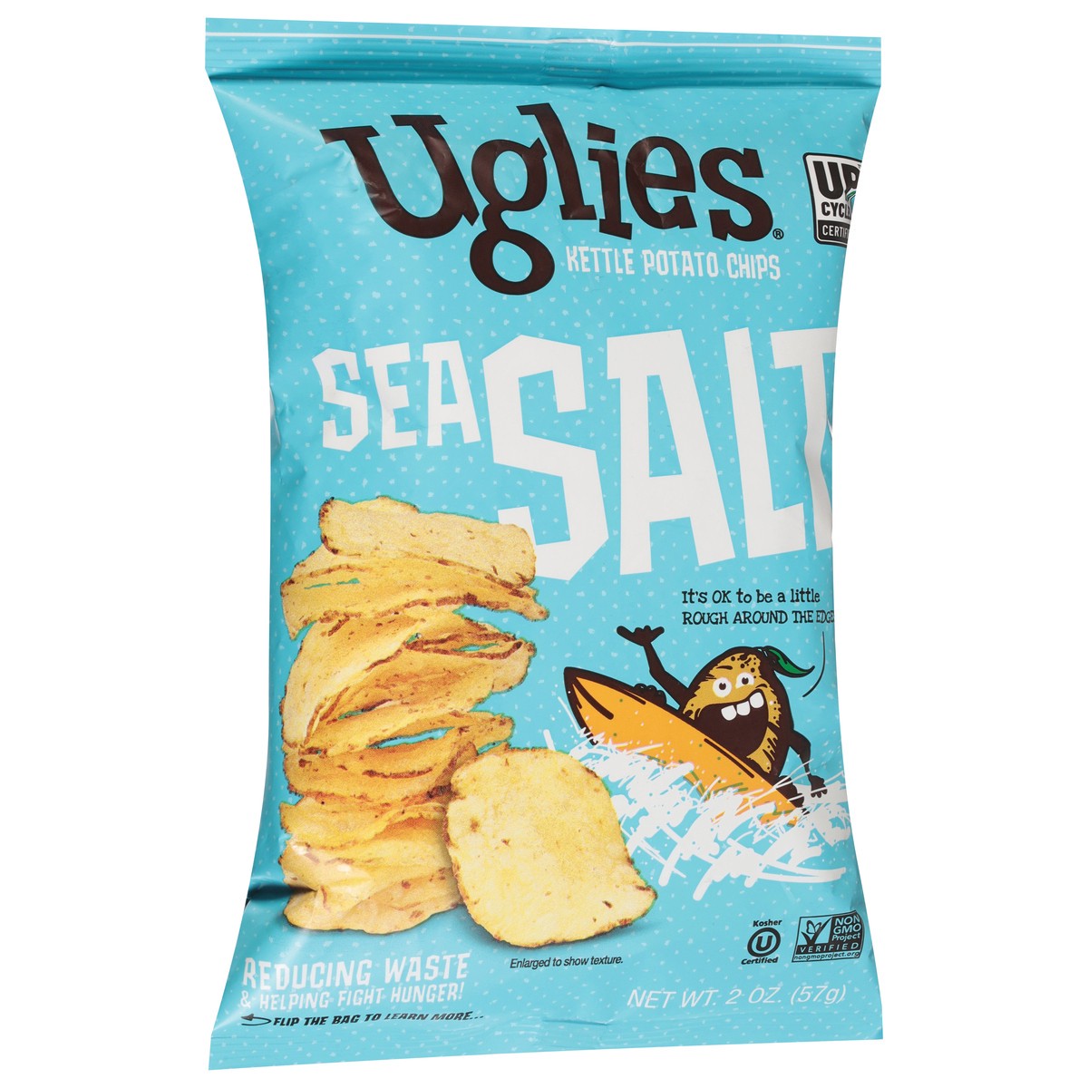 slide 4 of 14, Uglies Kettle Sea Salt Potato Chips 2 oz, 2 oz