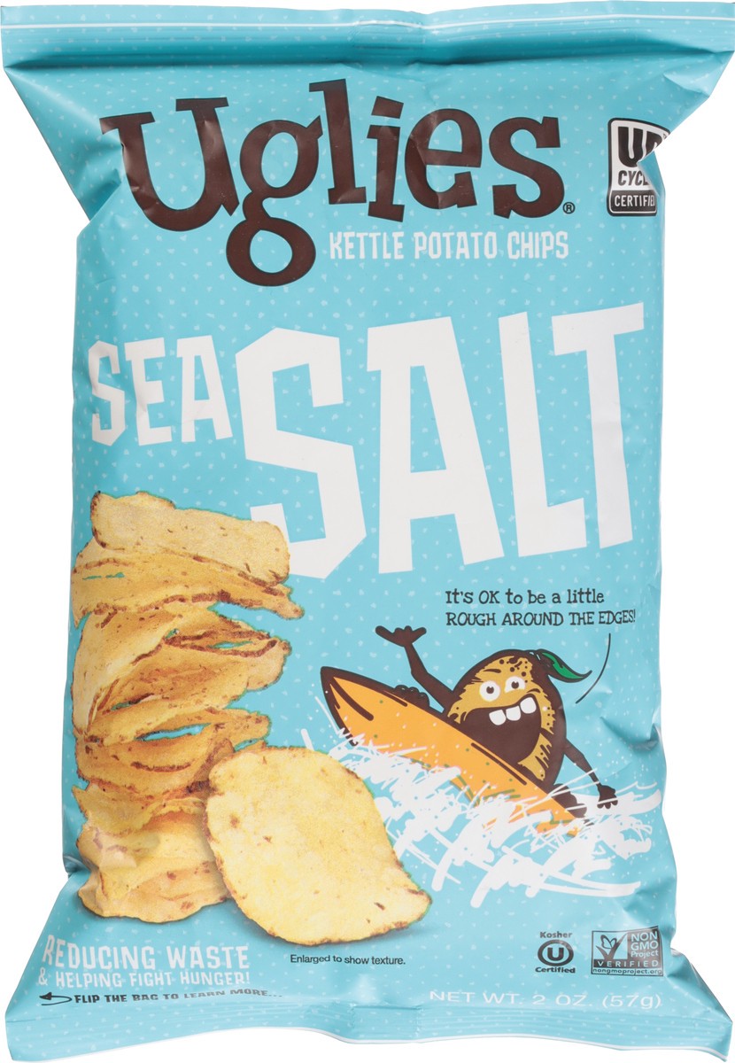 slide 9 of 14, Uglies Kettle Sea Salt Potato Chips 2 oz, 2 oz