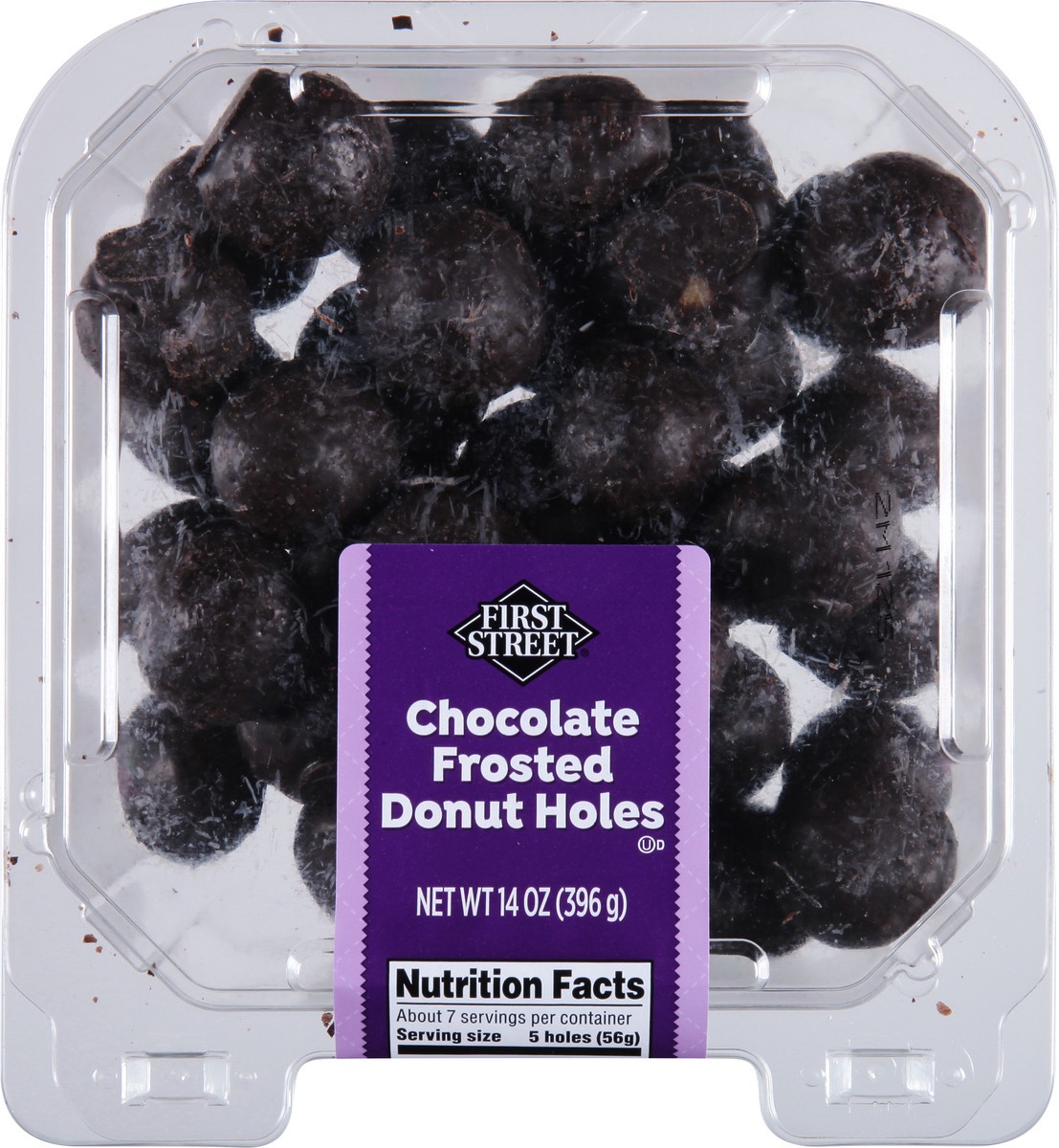 slide 6 of 13, First Street Frosted Donut Holes, 14 oz