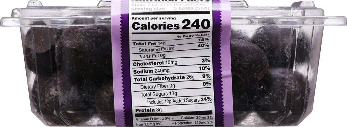 slide 13 of 13, First Street Frosted Donut Holes, 14 oz